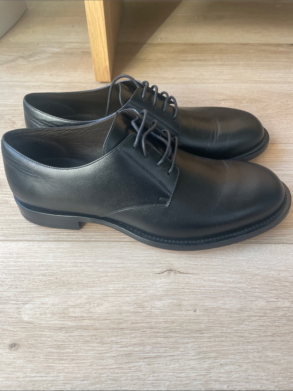 NWOT The Row Black Leather Novus Derby - Picture 4 of 8